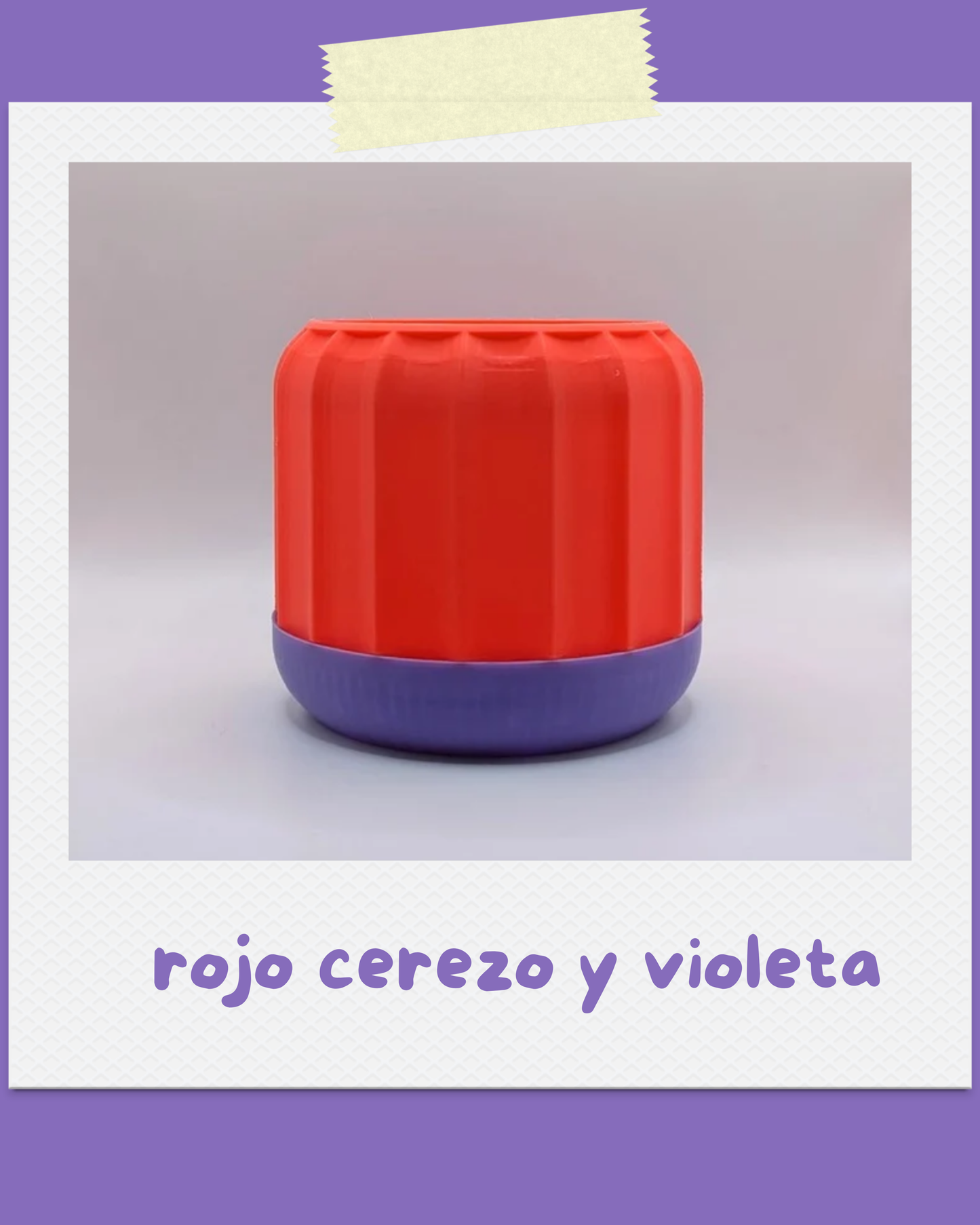 Maceta Canela - Para interiores, con drenaje y plato