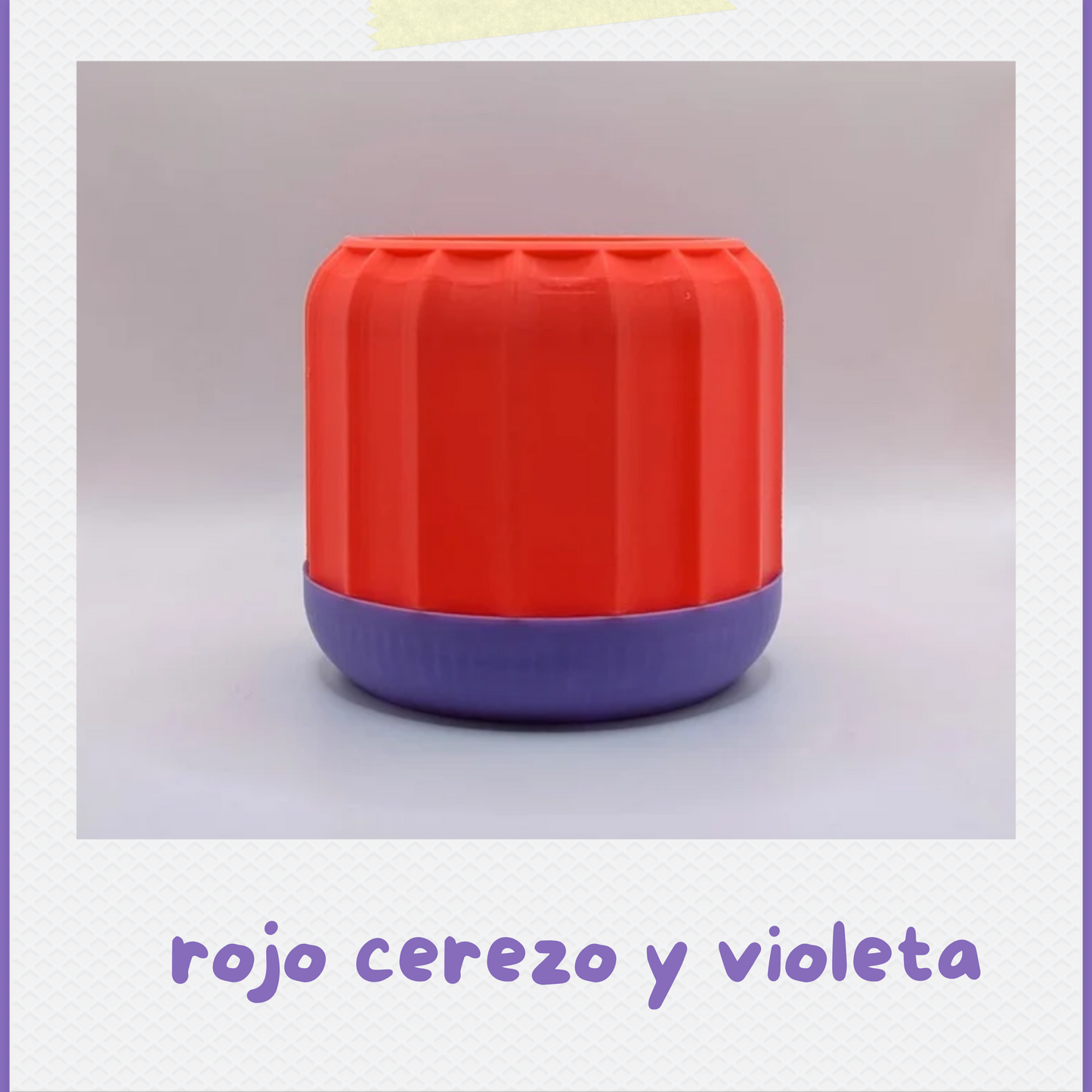 Maceta Canela - Para interiores, con drenaje y plato