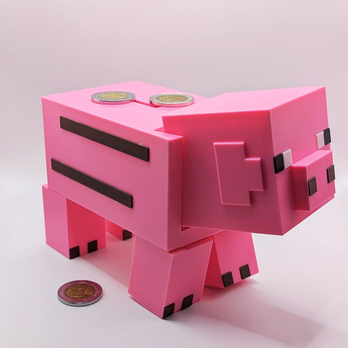 Alcancía Chancho Minecraft