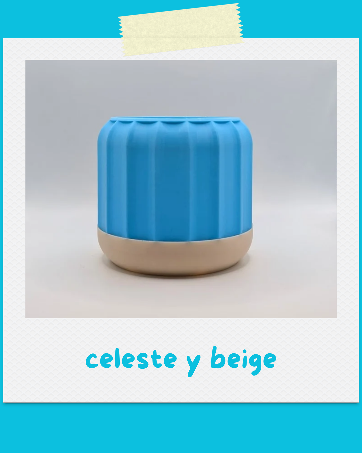 Maceta Canela - Para interiores, con drenaje y plato