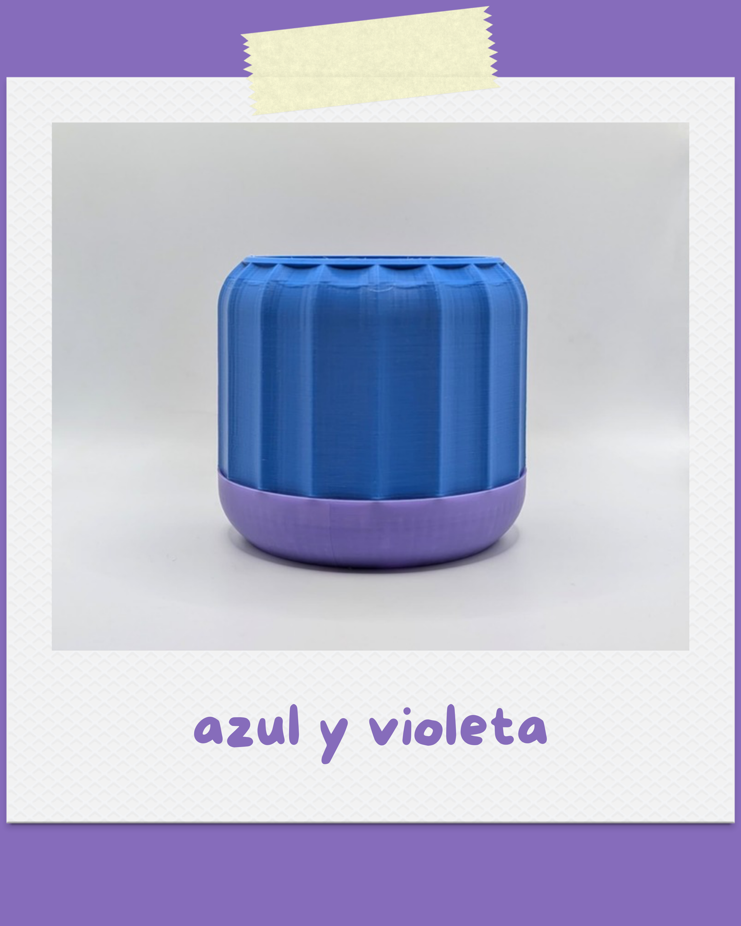 Maceta Canela - Para interiores, con drenaje y plato