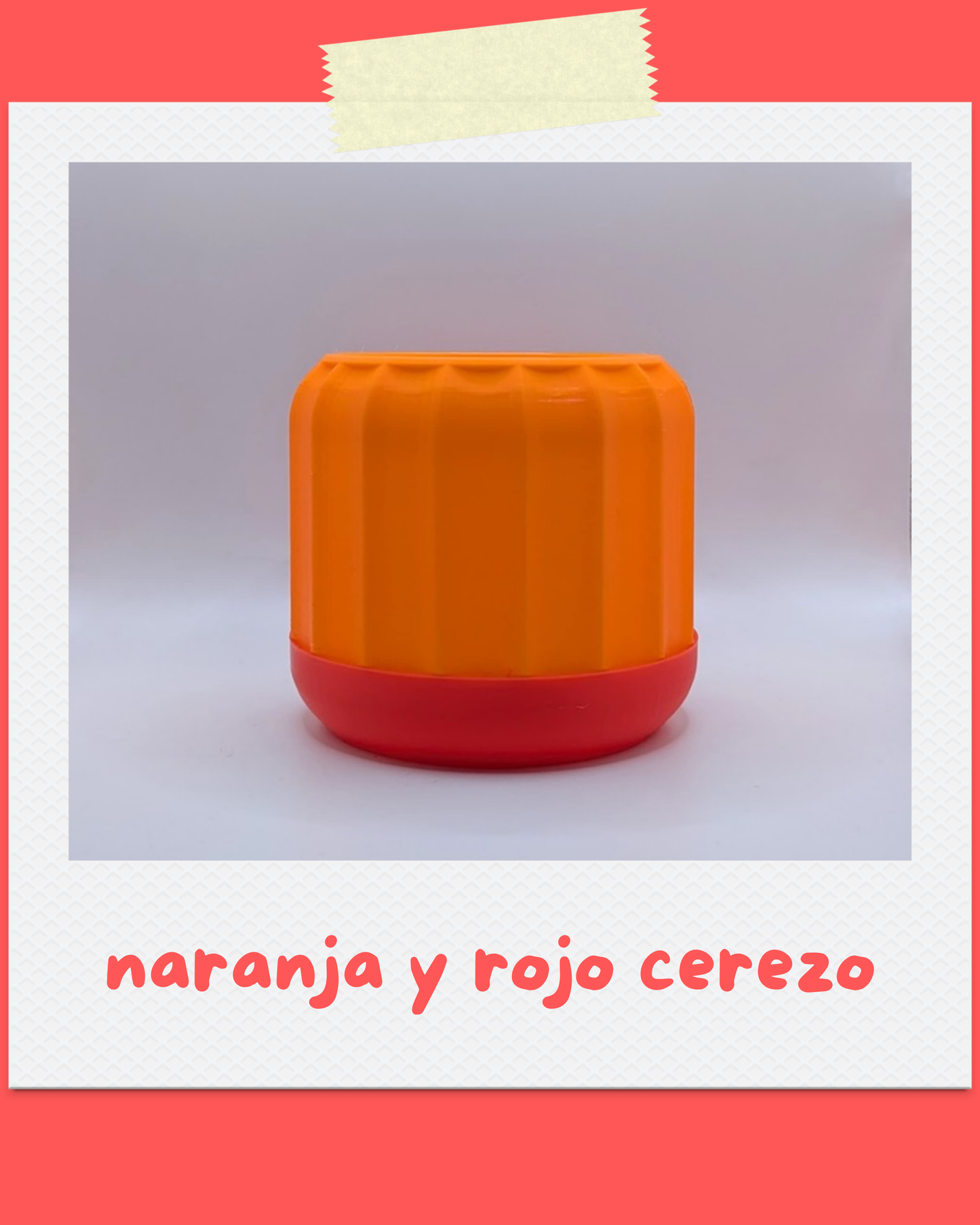 Maceta Canela - Para interiores, con drenaje y plato
