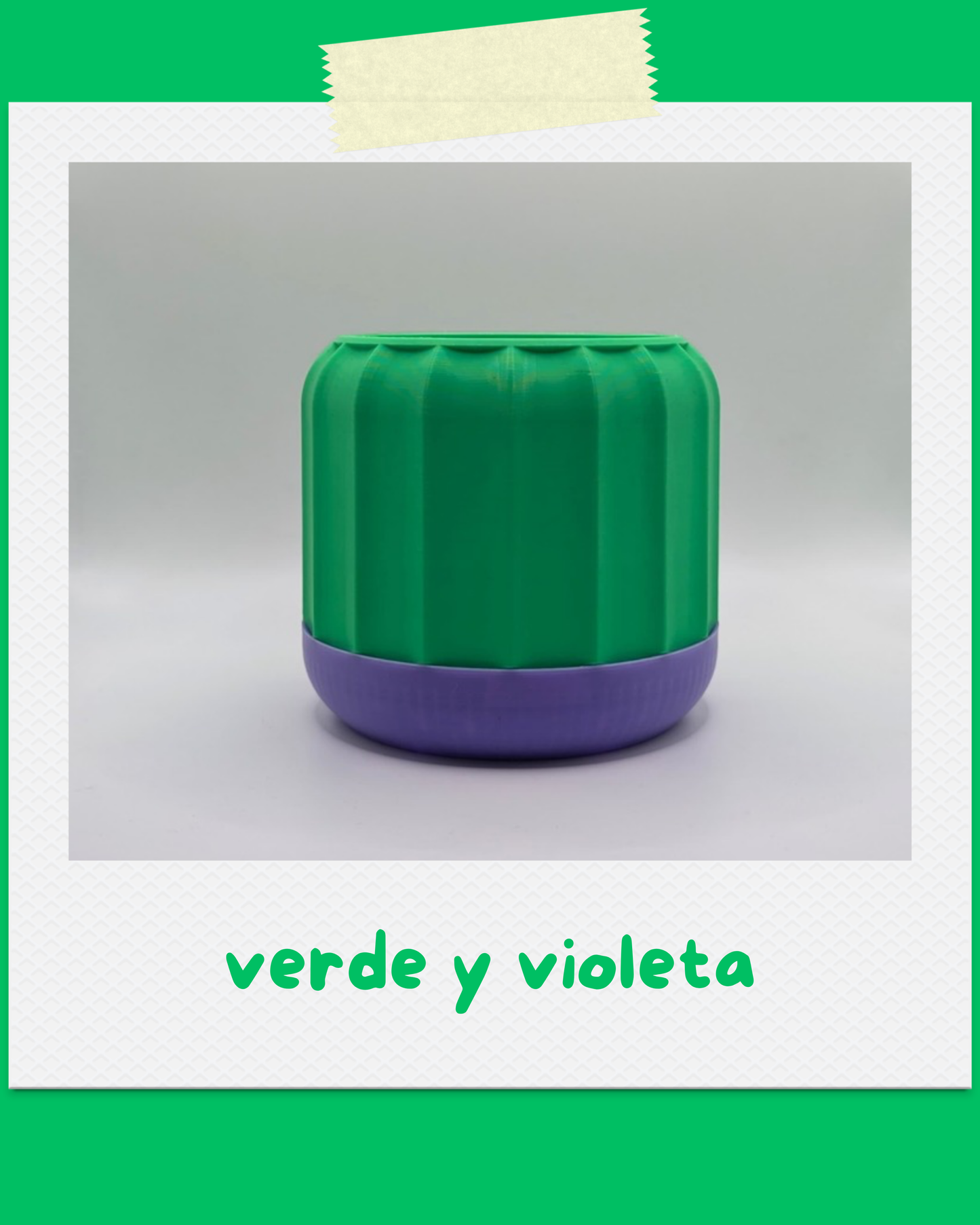 Maceta Canela - Para interiores, con drenaje y plato