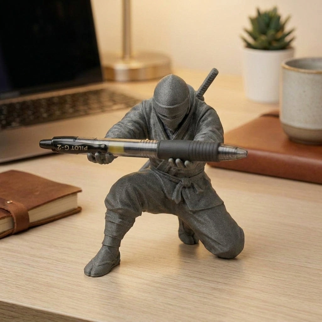 Portalápices de ninja - Decoración para escritorio