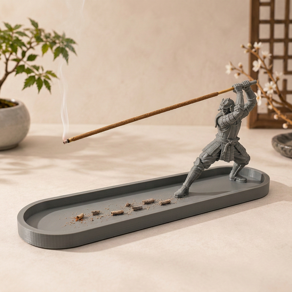 Portainciensos de espada samurai