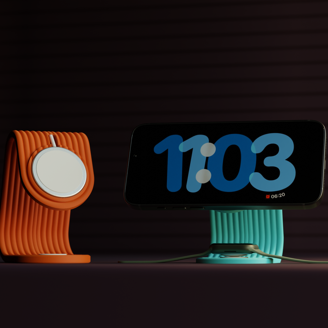 Soporte de carga para iPhone y Apple Watch
