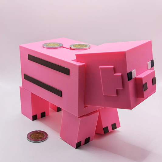 Alcancía Chancho Minecraft