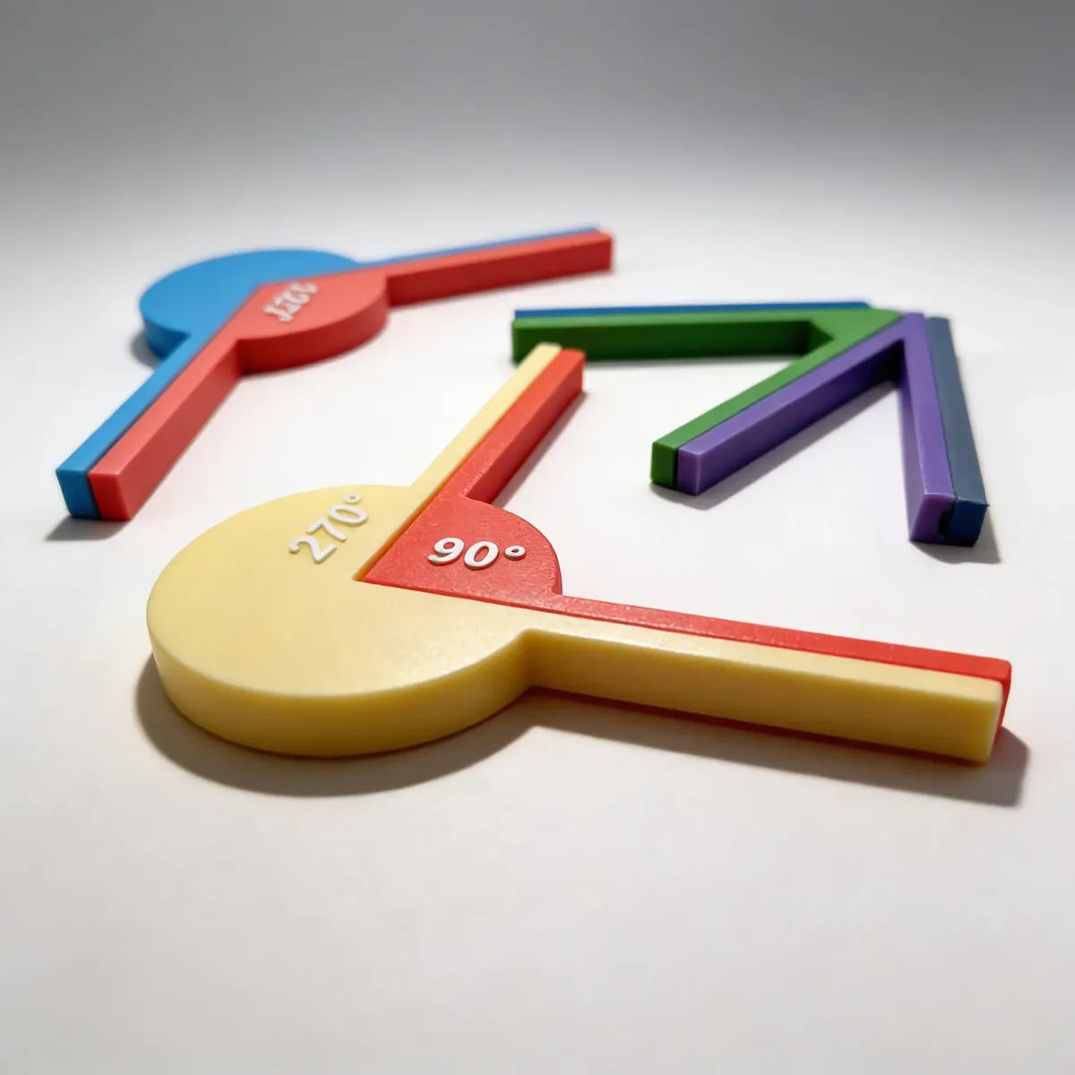 Juego de ángulos para enseñanza de matemática