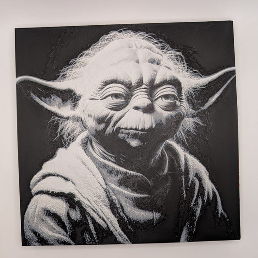 Lámina con relieve - Yoda - Star Wars