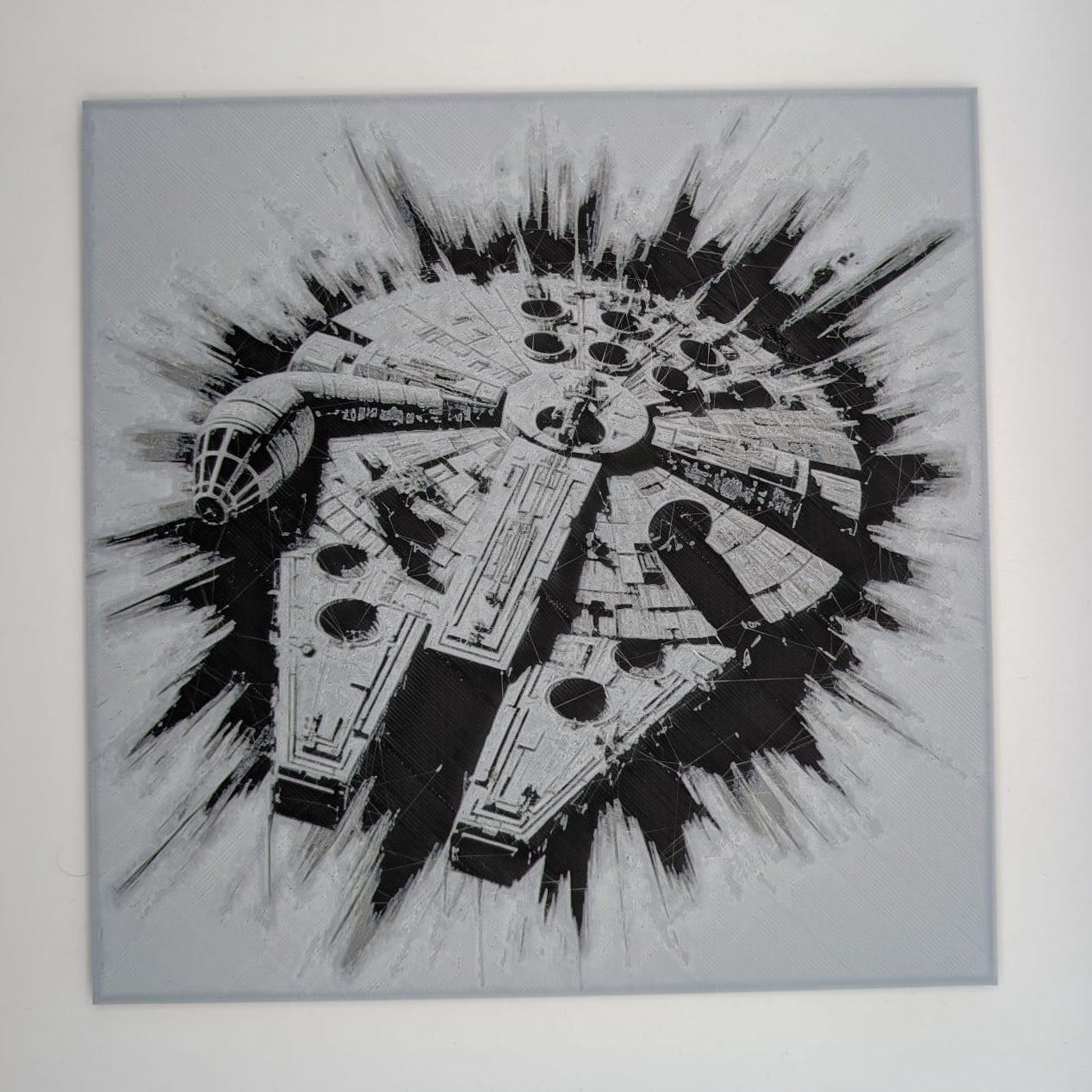 Lámina con relieve - Millenium Falcon - Star Wars