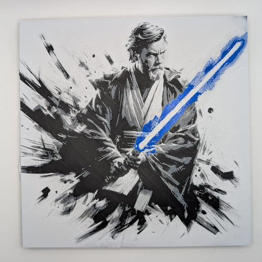 Lámina con relieve - Obi Wan - Star Wars