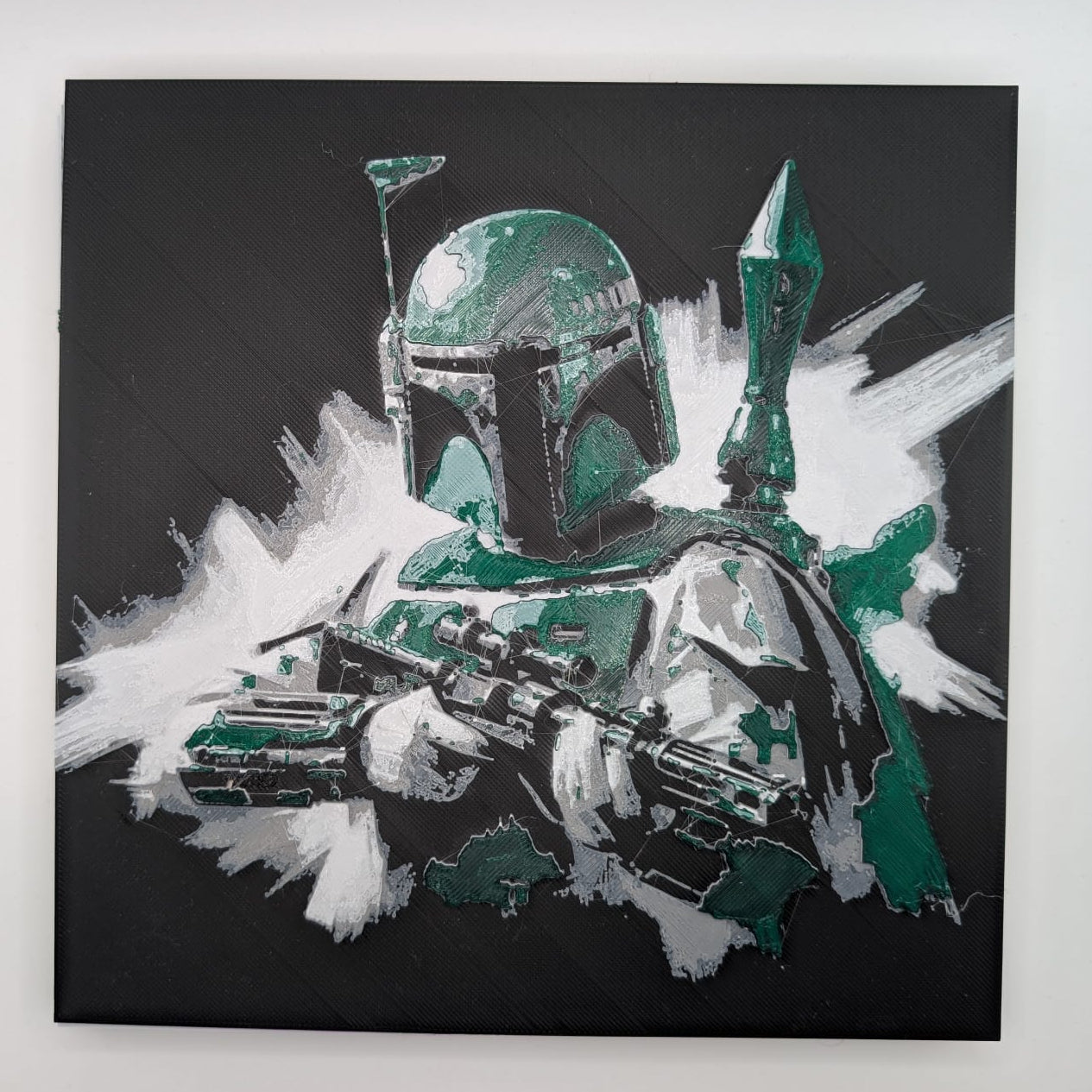 Lámina con relieve - Boba Fett - Star Wars
