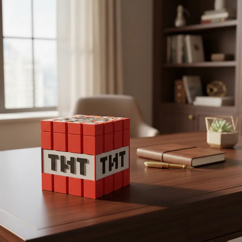 Alcancía de cubo de TNT de Minecraft