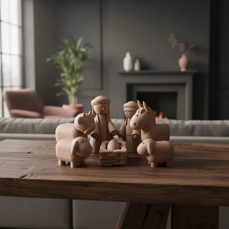 Pesebre mediano - 7 piezas