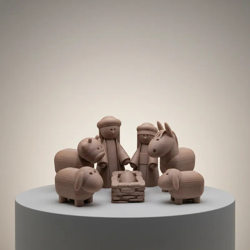 Pesebre mediano - 7 piezas