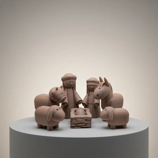 Pesebre mediano - 7 piezas