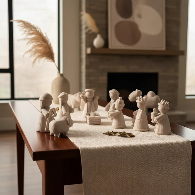 Pesebre mediano - 7 piezas