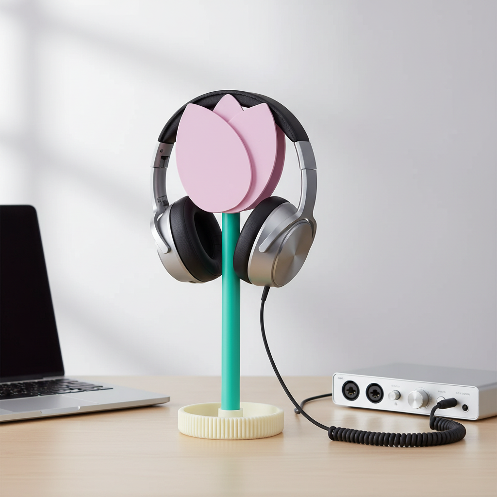 Soporte para auriculares con diseño