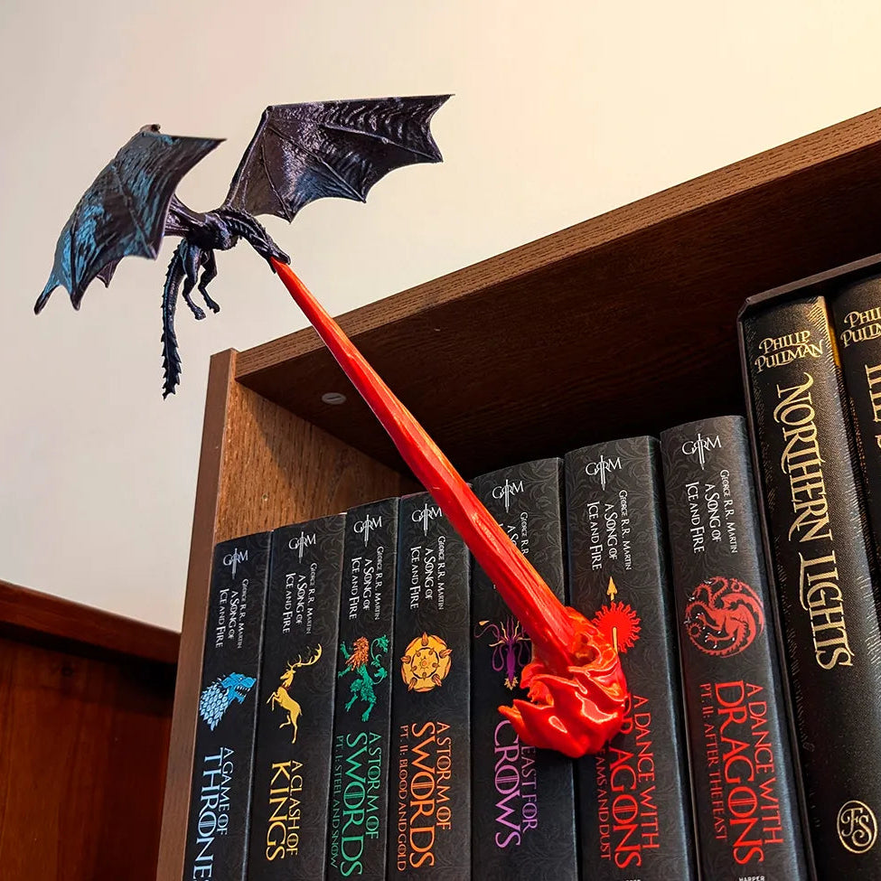 Decoración de biblioteca - Dragón volador