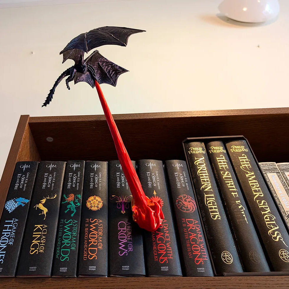 Decoración de biblioteca - Dragón volador