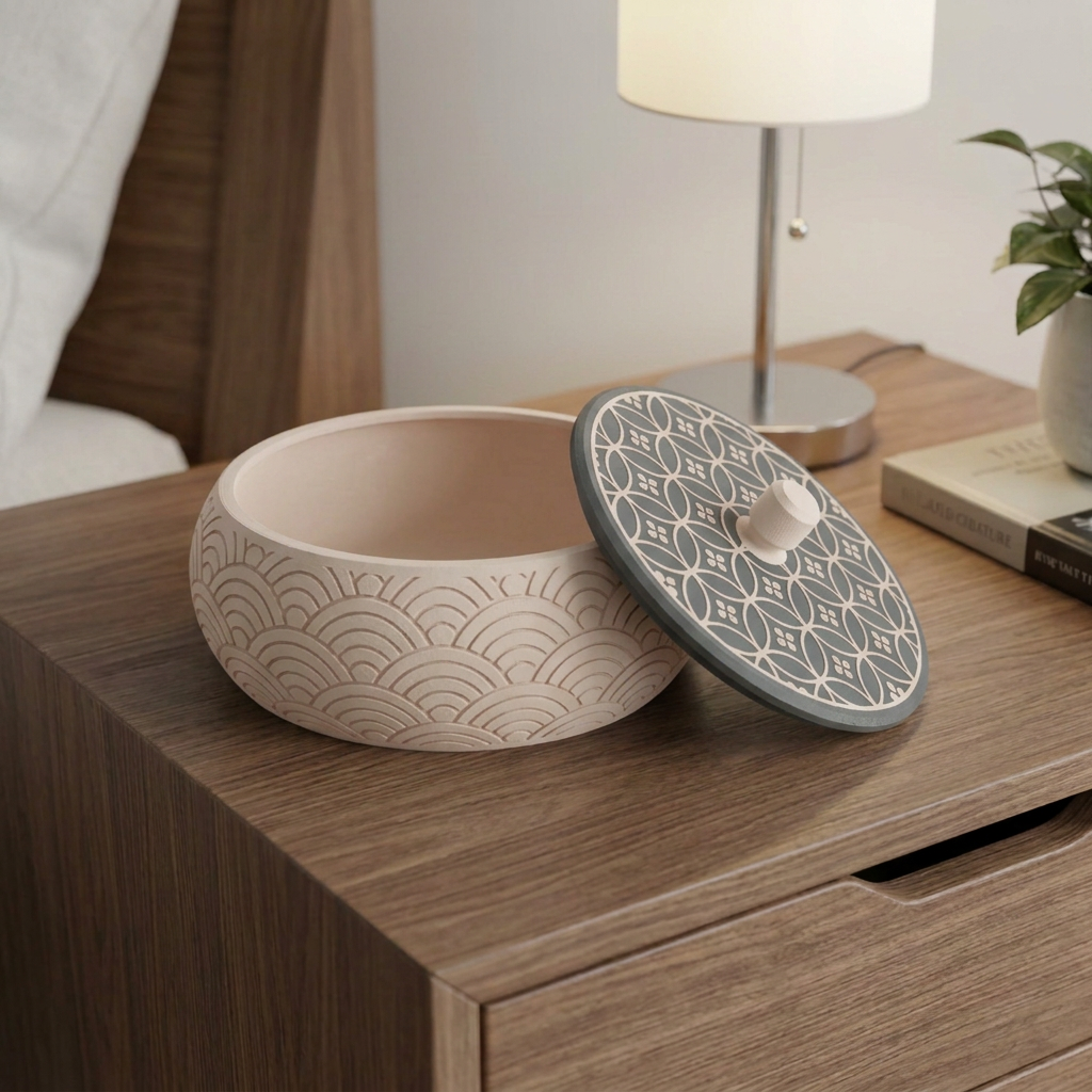 Alhajero Aomi elegante, variante Beige / Gris.