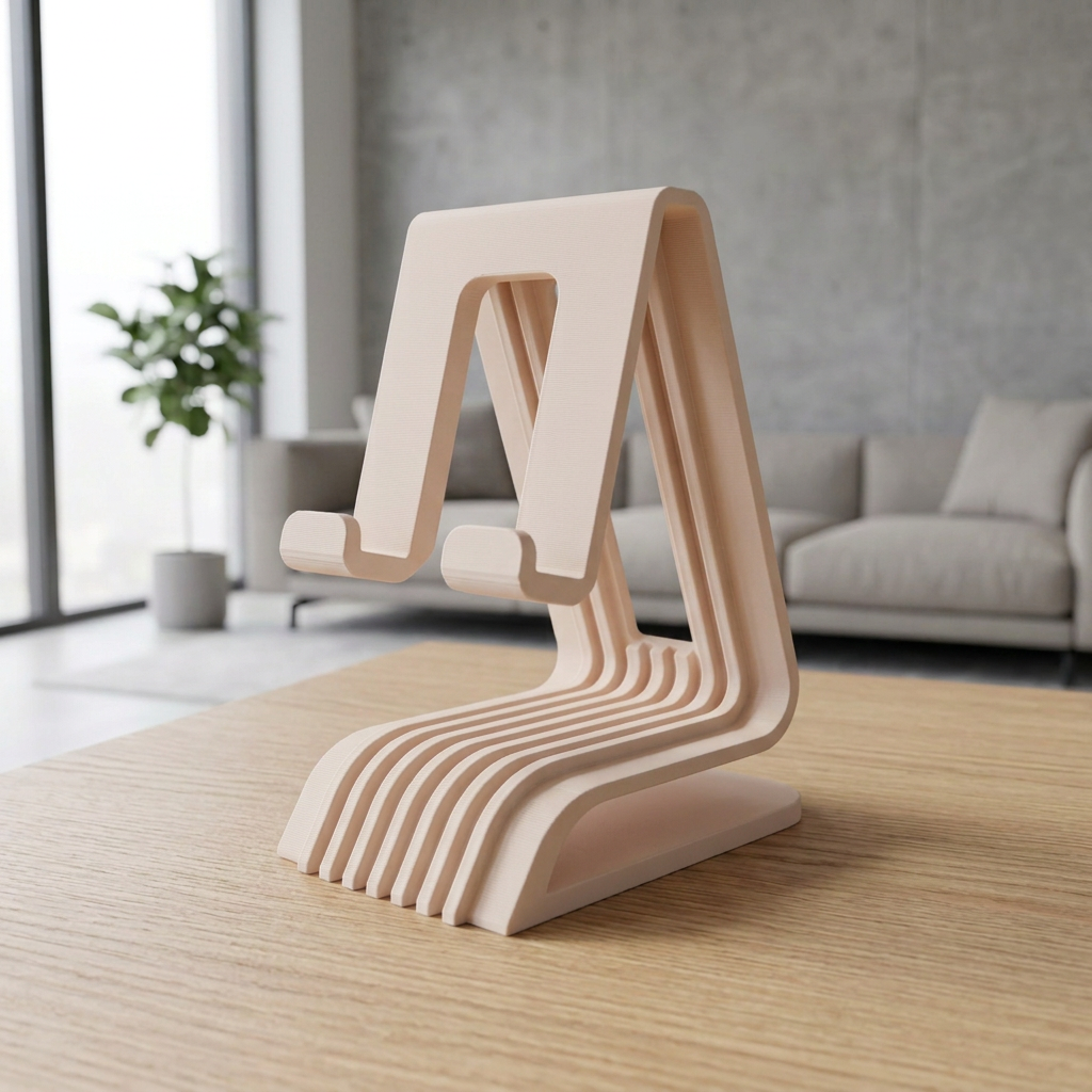 Soporte para celular Onami - Diseño elegante y firme, variante Beige.