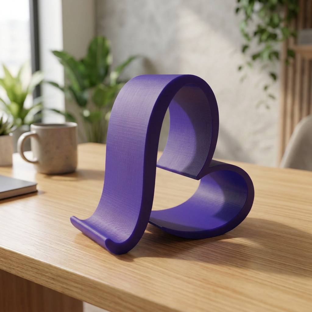 Soporte de celular en forma de corazón, variante Violeta.