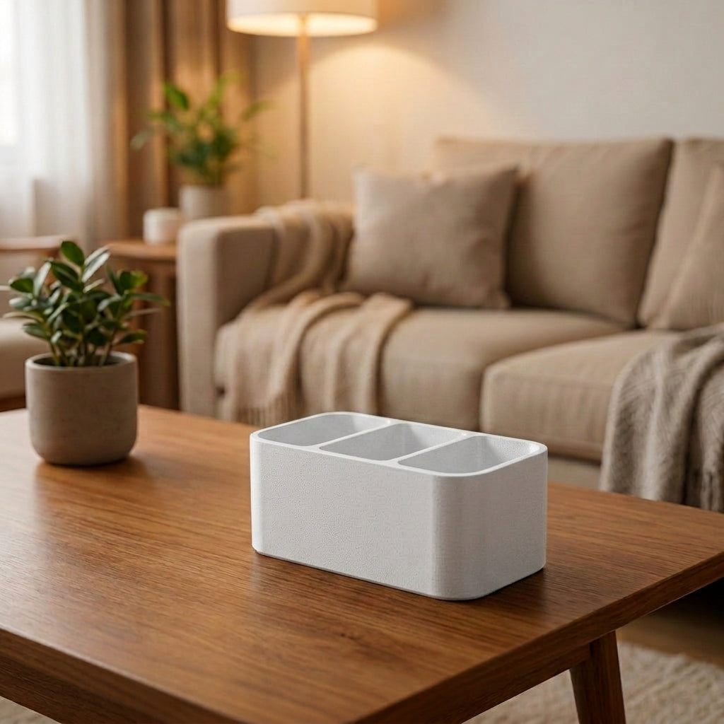 Soporte minimalista para tres controles remotos