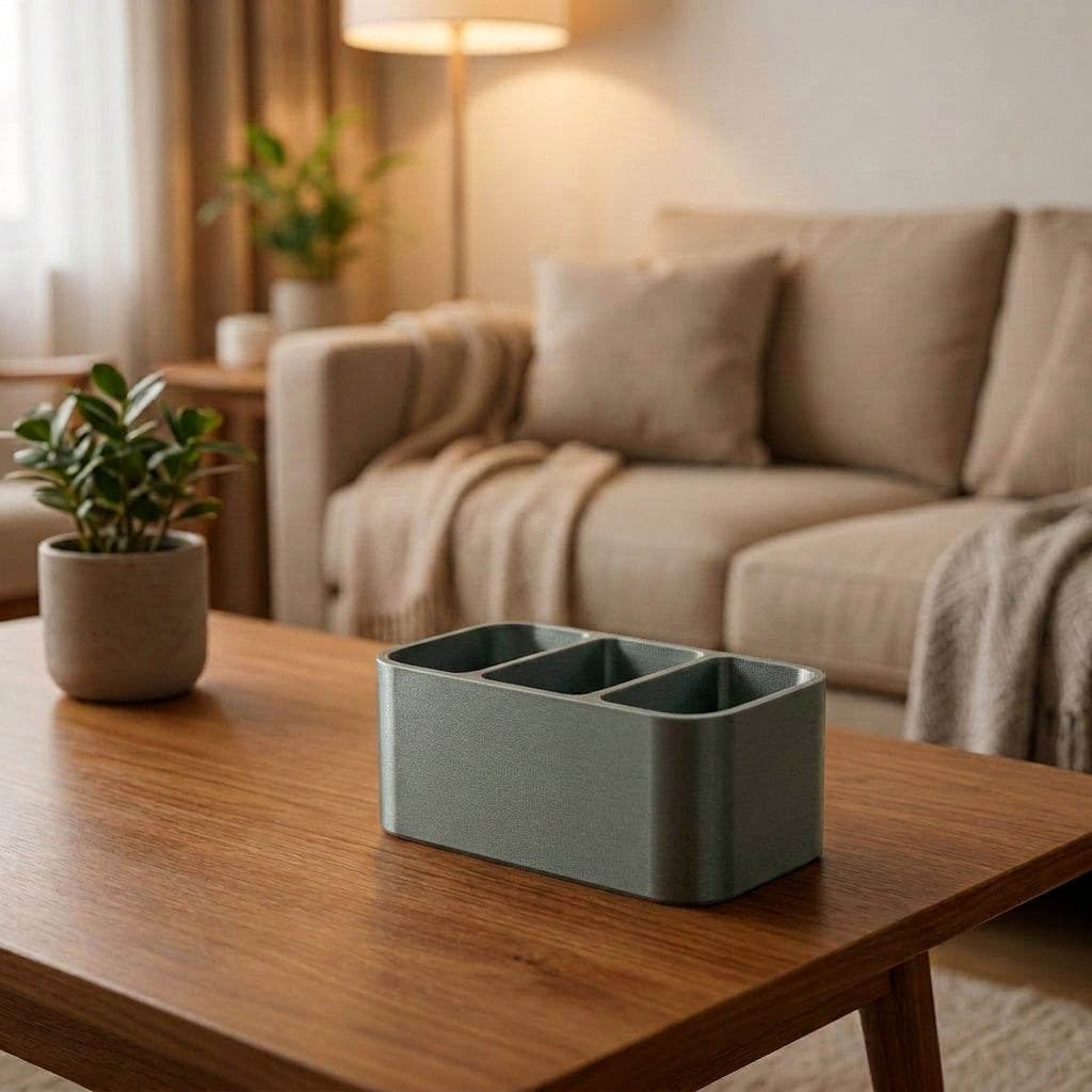 Soporte minimalista para tres controles remotos