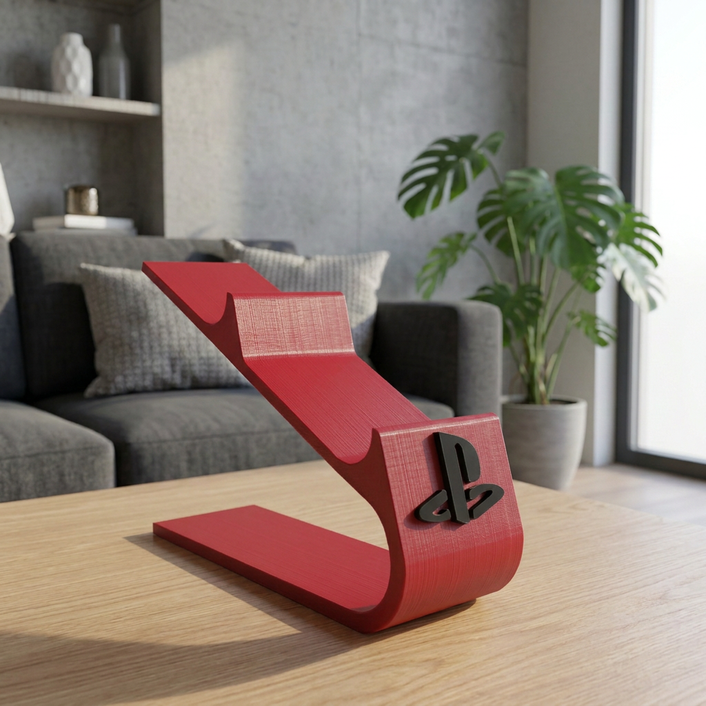 Soporte doble para controles de PlayStation 5, variante Rojo.