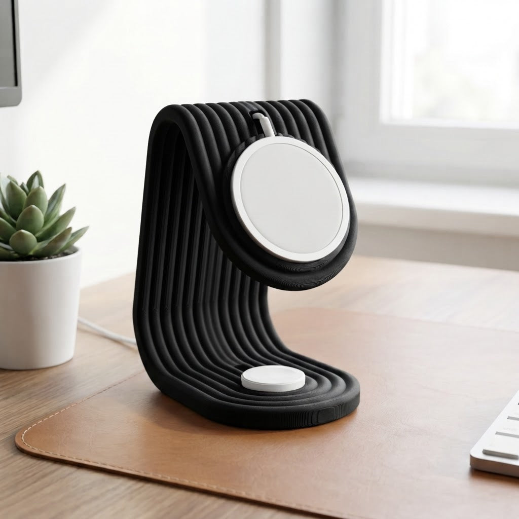 Soporte de carga para iPhone y Apple Watch