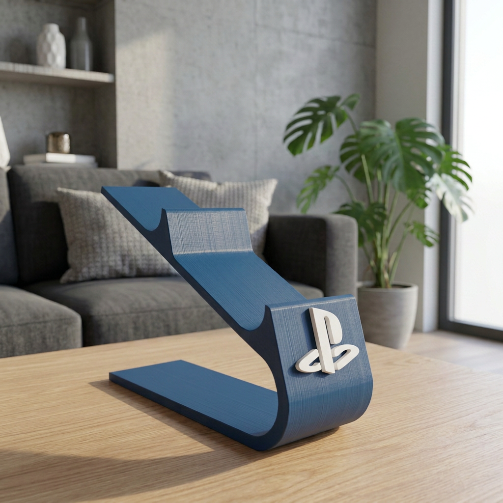 Soporte doble para controles de PlayStation 5, variante Azul Oscuro.