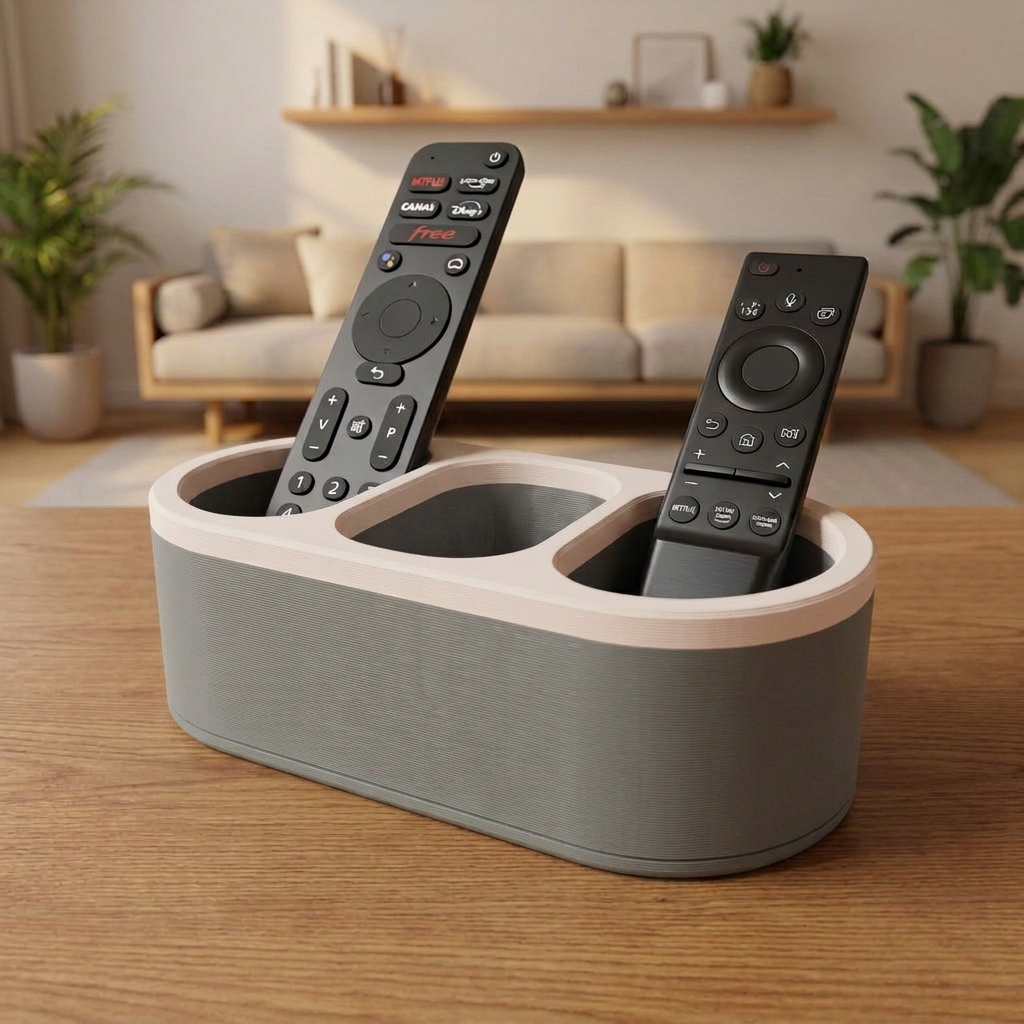 Organizador de controles remotos - Diseño redondeado