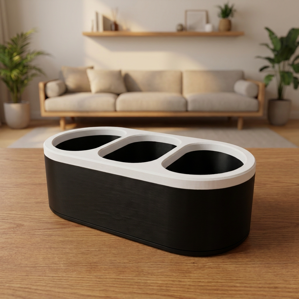 Organizador de controles remotos - Diseño redondeado