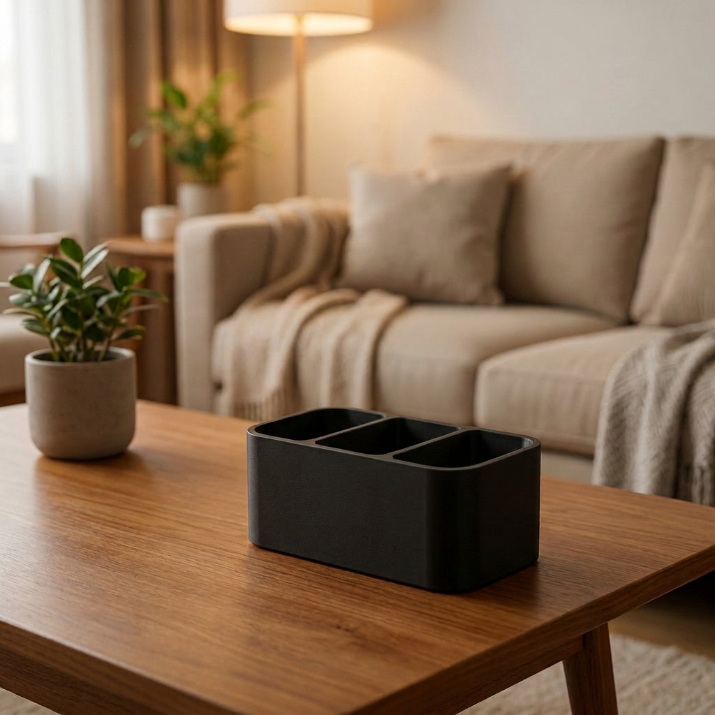Soporte minimalista para tres controles remotos
