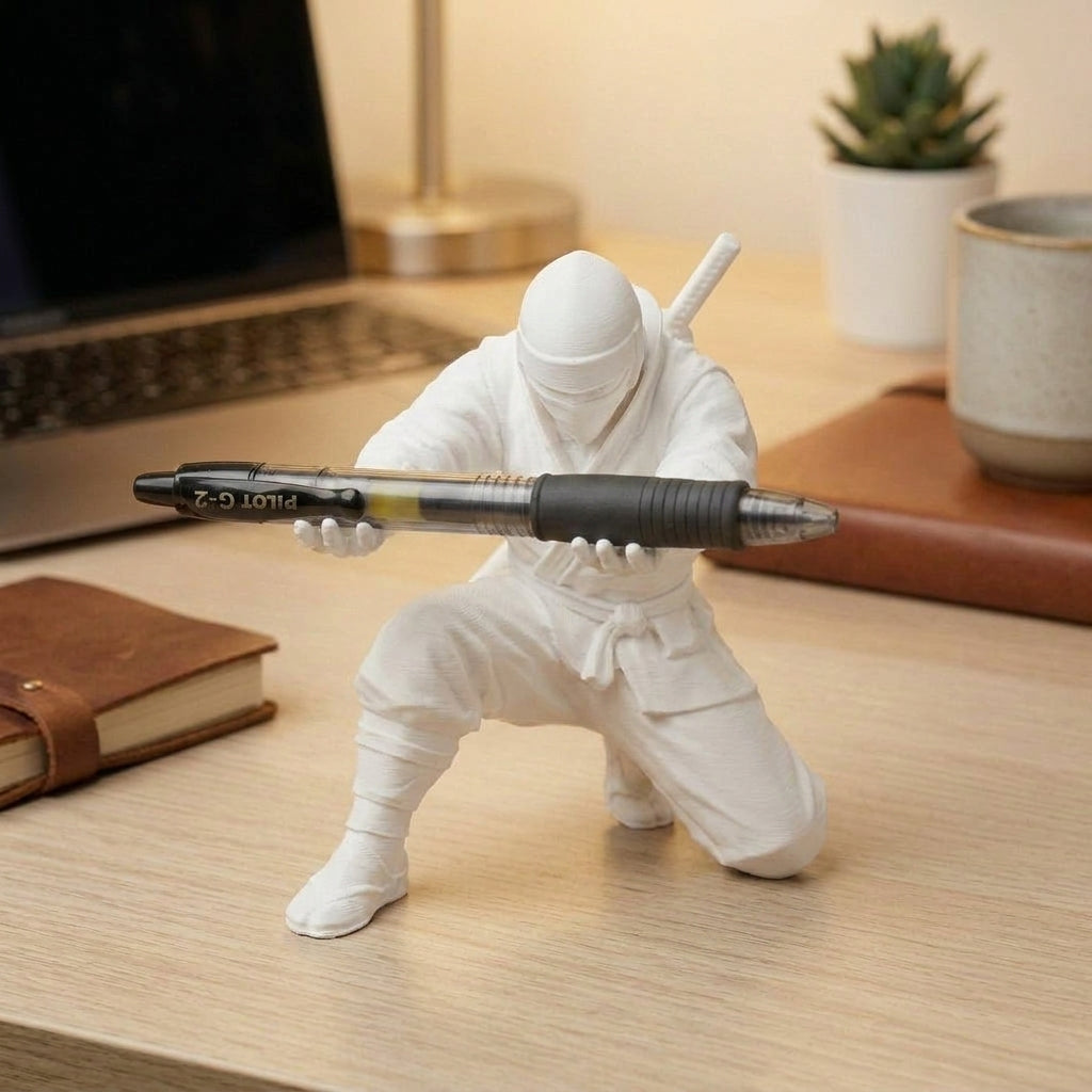 Portalápices de ninja - Decoración para escritorio
