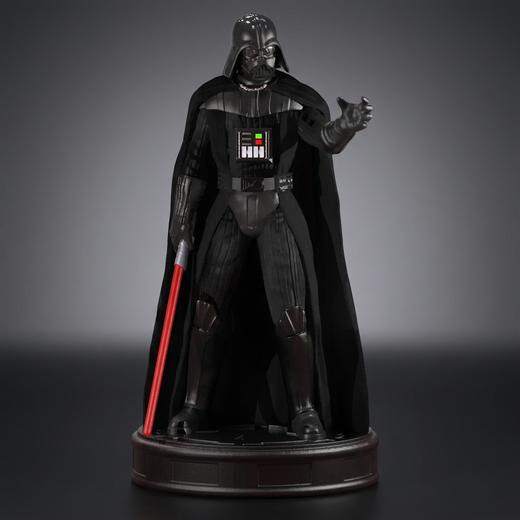Estatuilla Darth Vader - Pintura realista a mano