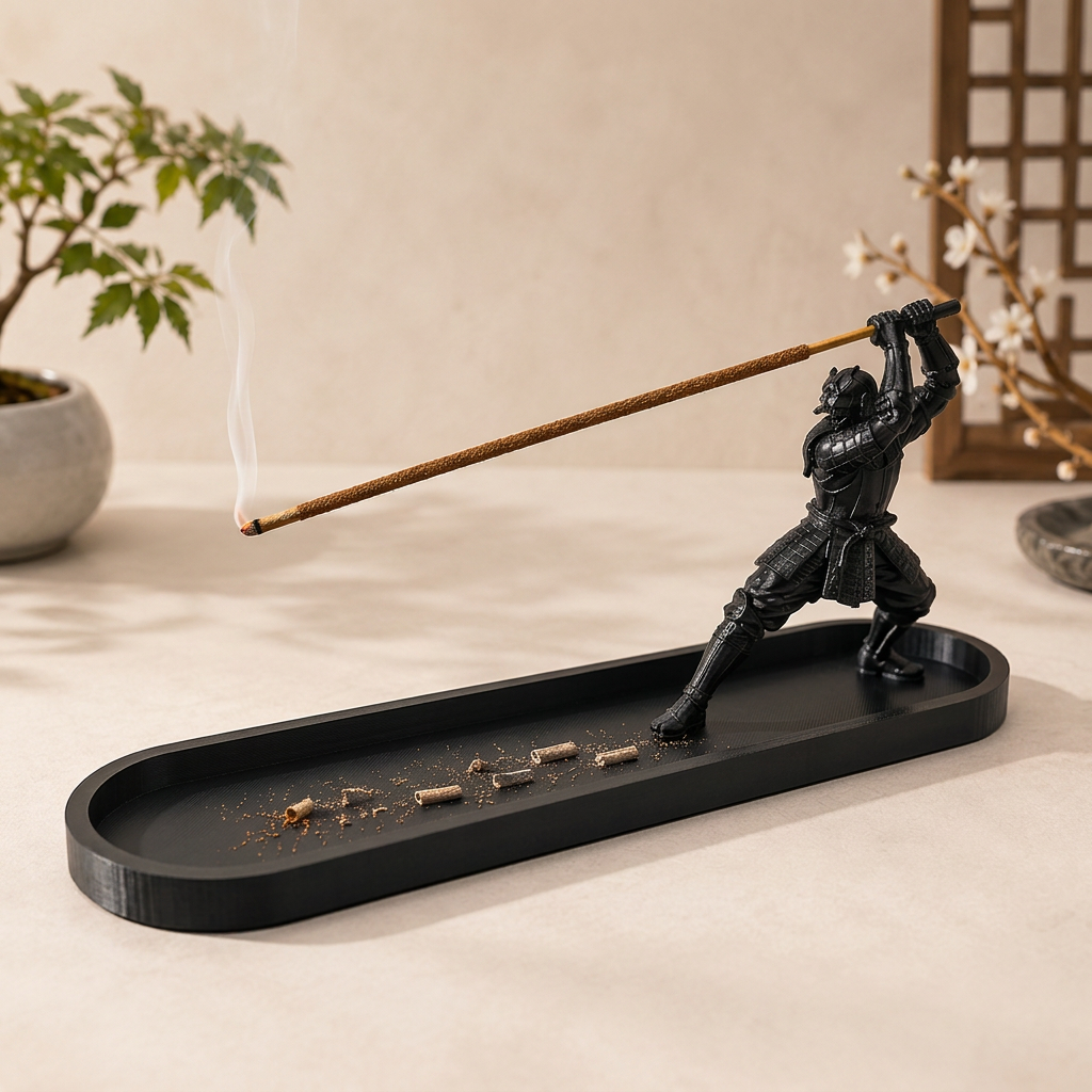 Portainciensos de espada samurai