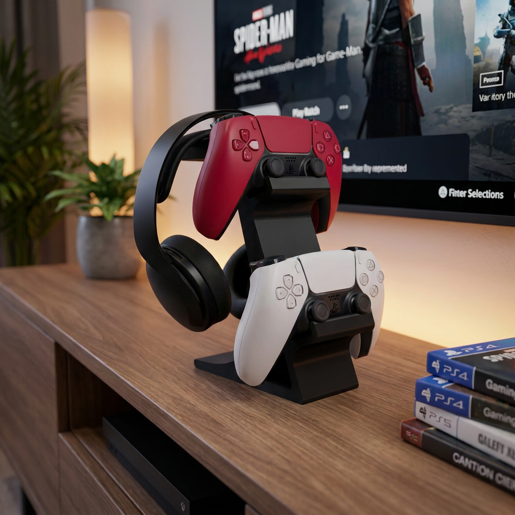 Soporte para Auriculares y Controles Gamer