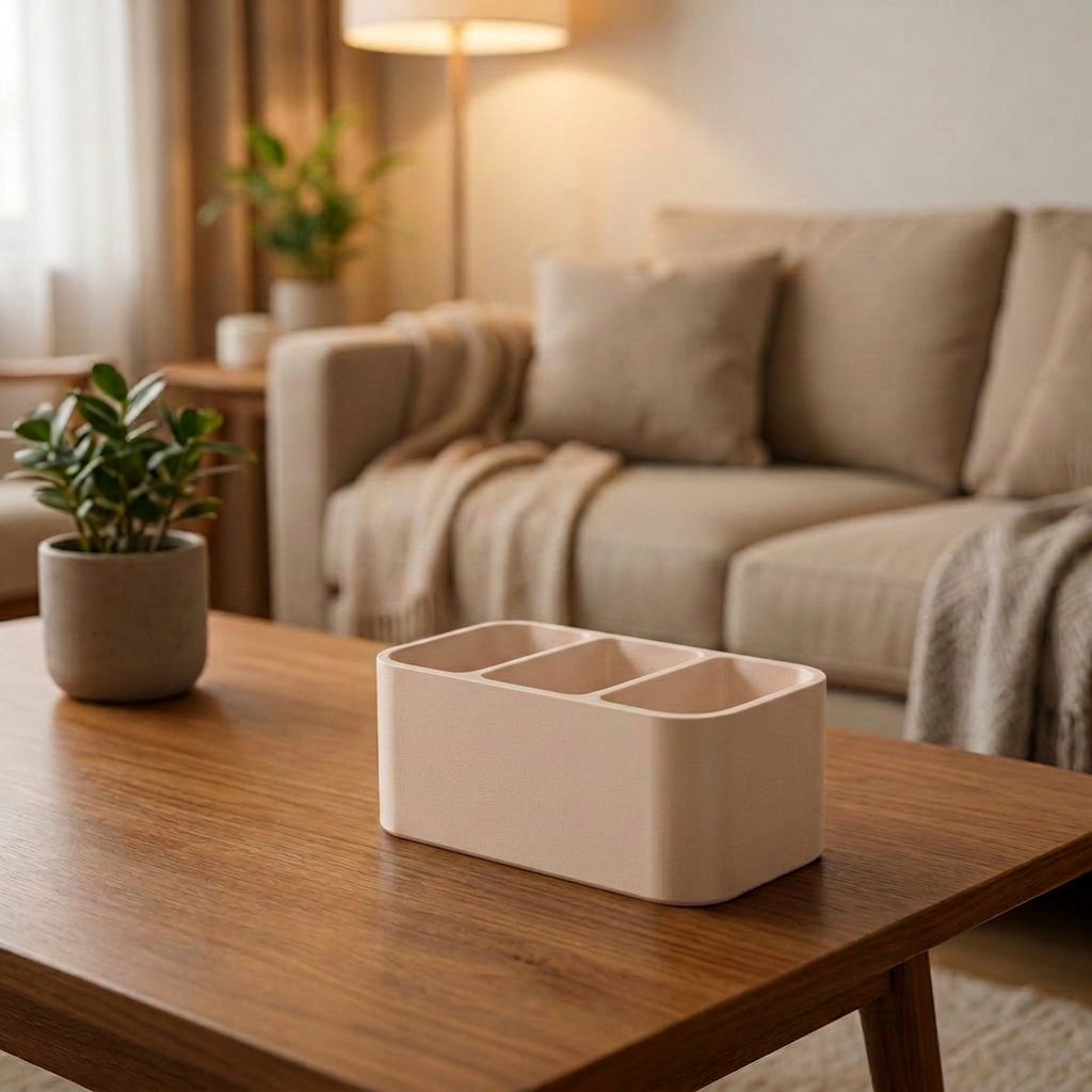 Soporte minimalista para tres controles remotos